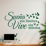 Wall Stickers: Dream without Limits Live without Fear 4