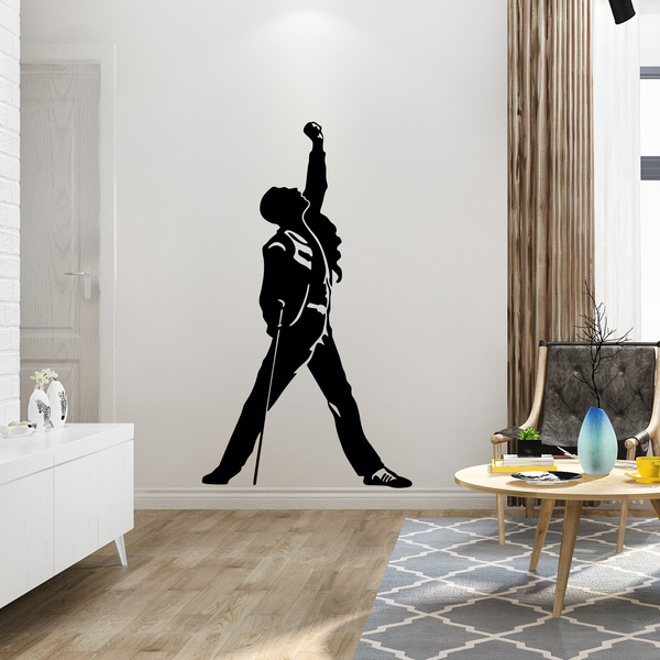 Wall Stickers: Silhouette of Freddie Mercury 0