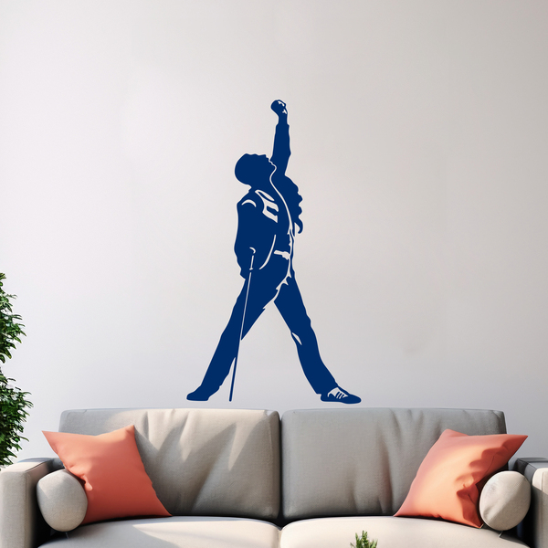 Wall Stickers: Silhouette of Freddie Mercury