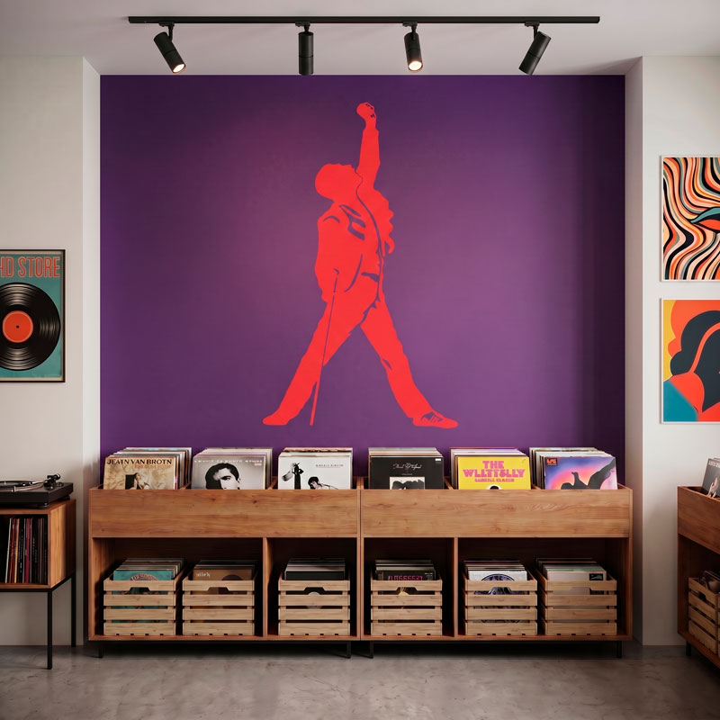 Silhouette of Freddie Mercury 5/7