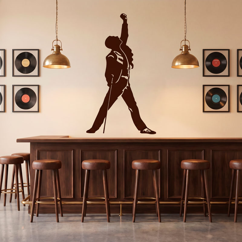 Silhouette of Freddie Mercury 6/7