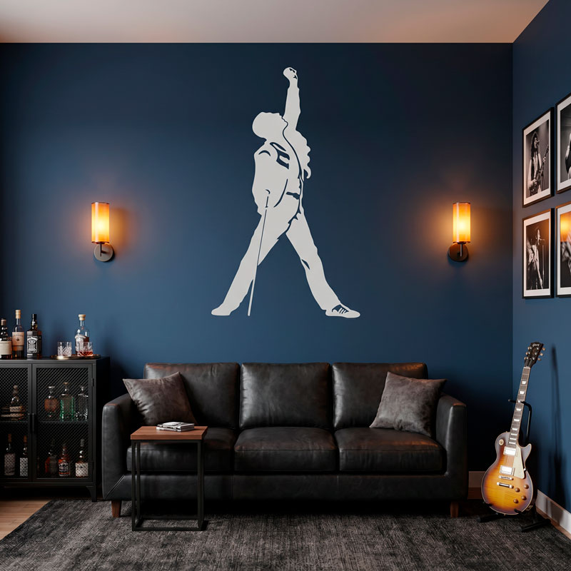 Silhouette of Freddie Mercury 7/7