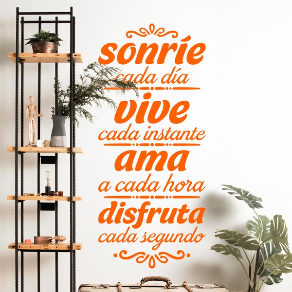 Wall Stickers: Smile, Live, Love, Enjoy