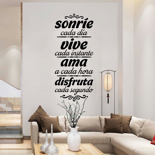 Wall Stickers: Smile, Live, Love, Enjoy