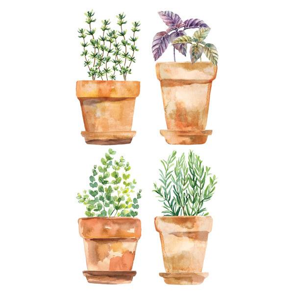 Wall Stickers: Pots