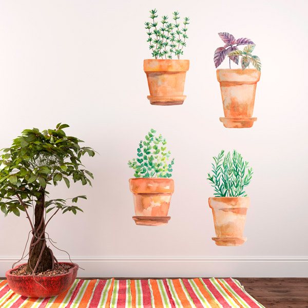 Wall Stickers: Pots