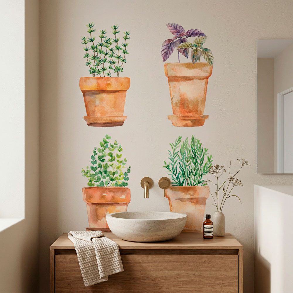 Wall Stickers: Pots