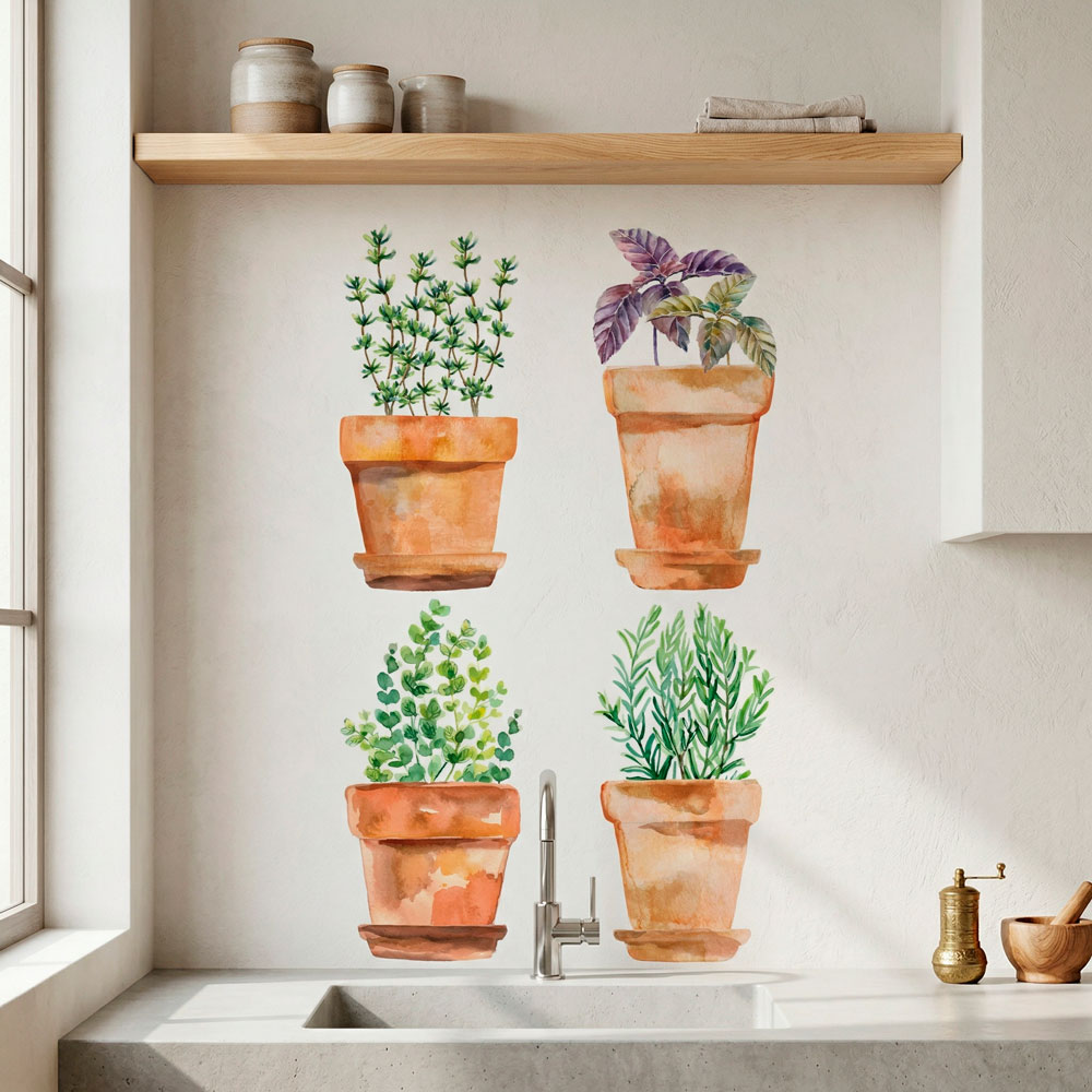 Wall Stickers: Pots