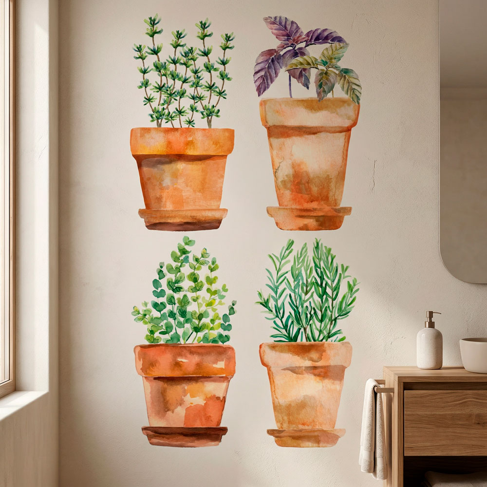 Wall Stickers: Pots