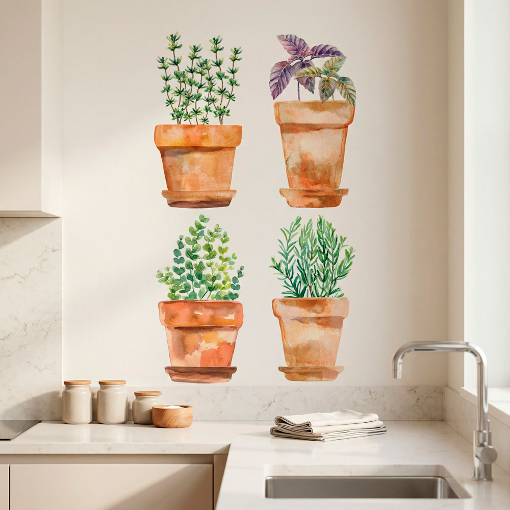 Wall Stickers: Pots