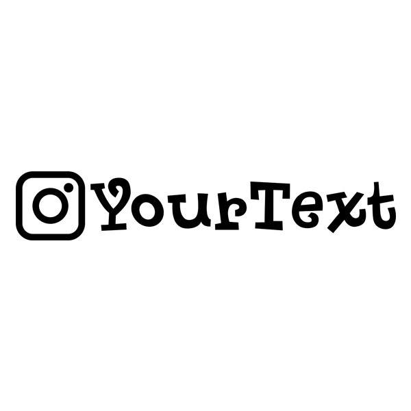 Car & Motorbike Stickers: Personalised Instagram