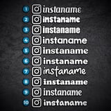 Car & Motorbike Stickers: Personalised Instagram