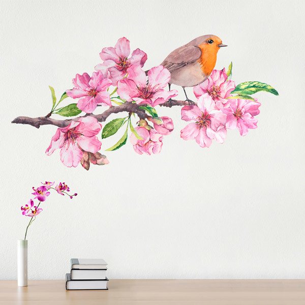 Wall Stickers: Bird among Orchids