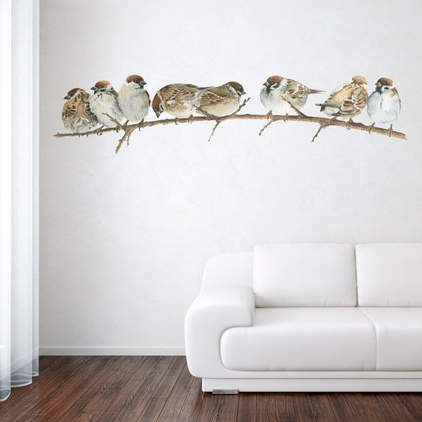Wall Stickers: Sparrows on the Branch
