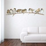 Wall Stickers: Sparrows on the Branch 3