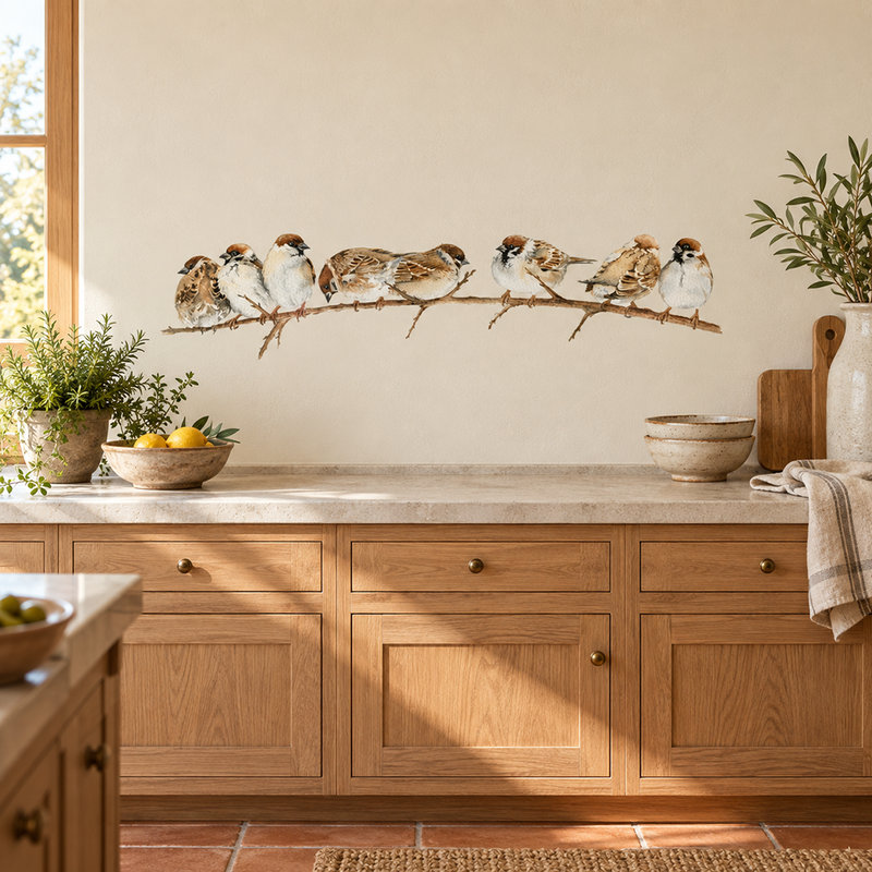Wall Stickers: Sparrows on the Branch