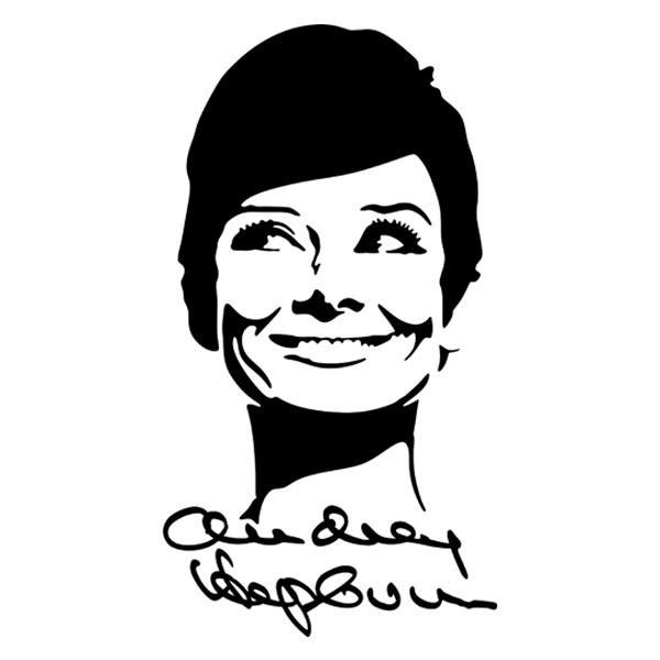 Wall Stickers: Autograph Audrey Hepburn