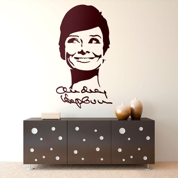 Wall Stickers: Autograph Audrey Hepburn