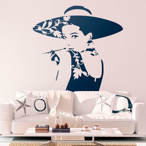 Wall Stickers: Actress Audrey Hepburn 