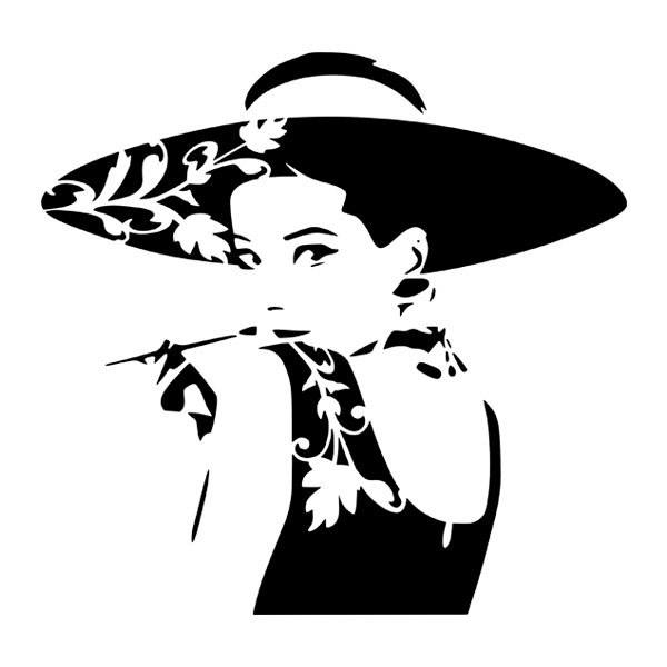 Wall Stickers: Actress Audrey Hepburn 