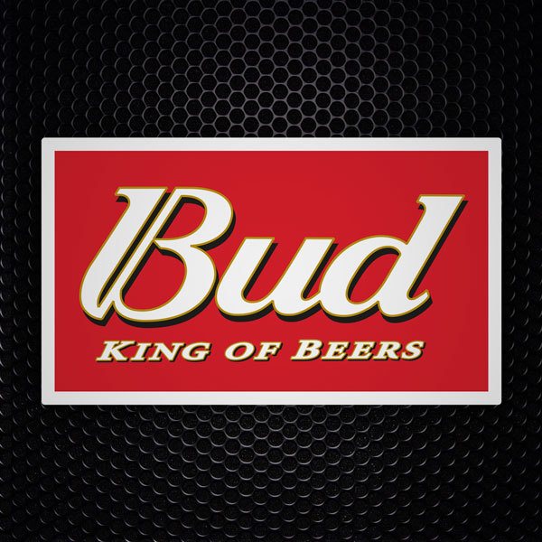 Car & Motorbike Stickers: Bud King of Beers