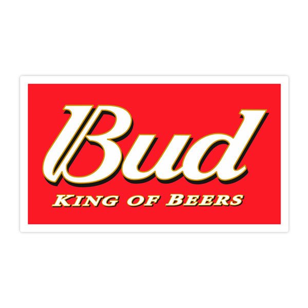 Car & Motorbike Stickers: Bud King of Beers