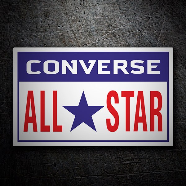 Car & Motorbike Stickers: Converse All Star rectangular 1