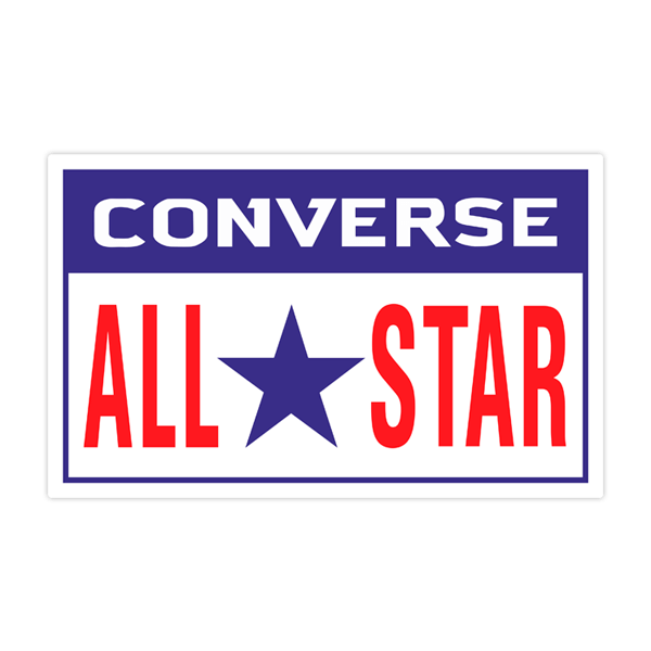 Car & Motorbike Stickers: Converse All Star rectangular 0
