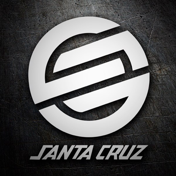 Car & Motorbike Stickers: Santa Cruz Logo
