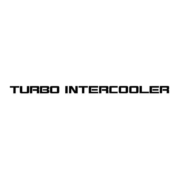 Car & Motorbike Stickers: Turbo Intercooler