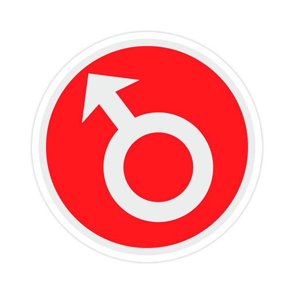 Wall Stickers: Men Red