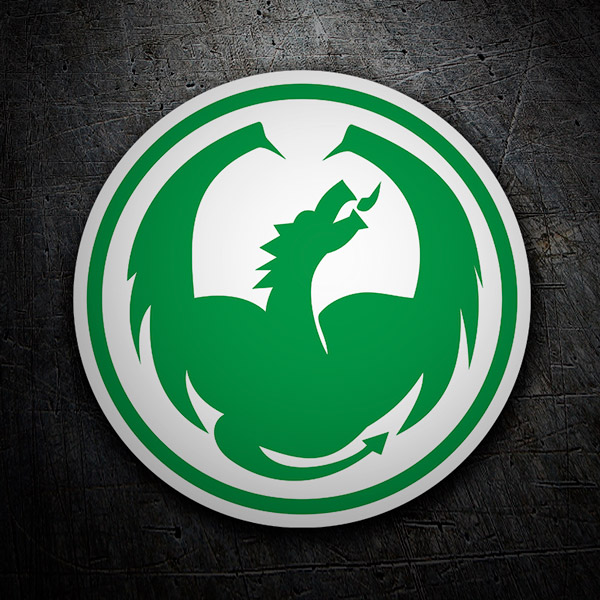 Car & Motorbike Stickers: Green Dragon
