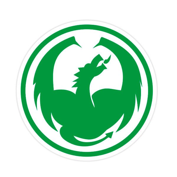 Car & Motorbike Stickers: Green Dragon