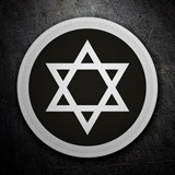 Car & Motorbike Stickers: Star of David 3