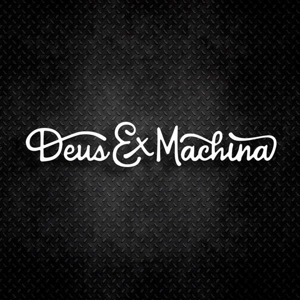 Car & Motorbike Stickers: Deus ex Machina Phrase