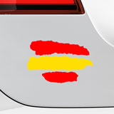 Car & Motorbike Stickers: Spain flag Kit 3