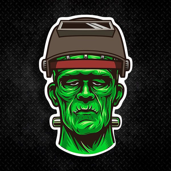 Car & Motorbike Stickers: Frankenstein Soldering Iron