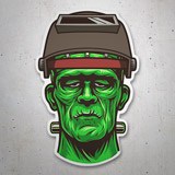 Car & Motorbike Stickers: Frankenstein Soldering Iron 3