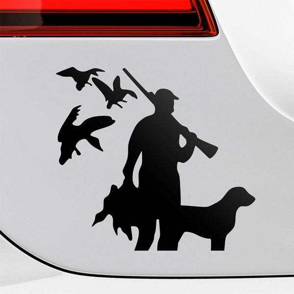 Car & Motorbike Stickers: Hunting Silhouette