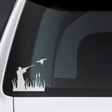 Car & Motorbike Stickers: Silhouette Hunter Shooting 3