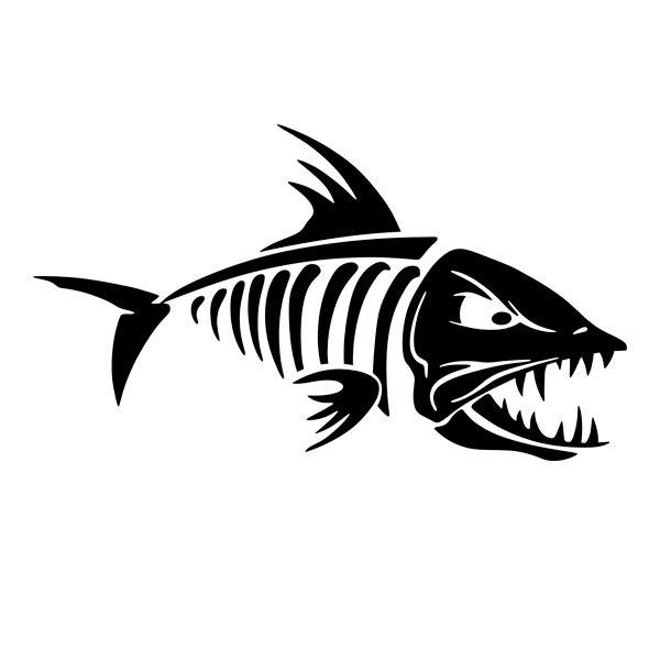 Car & Motorbike Stickers: Fish Skeleton