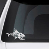 Car & Motorbike Stickers: Fish Skeleton 3
