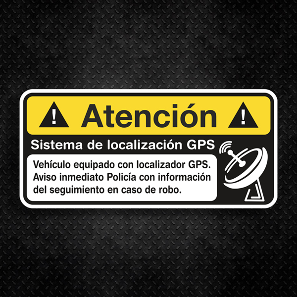 Car & Motorbike Stickers: Atención GPS