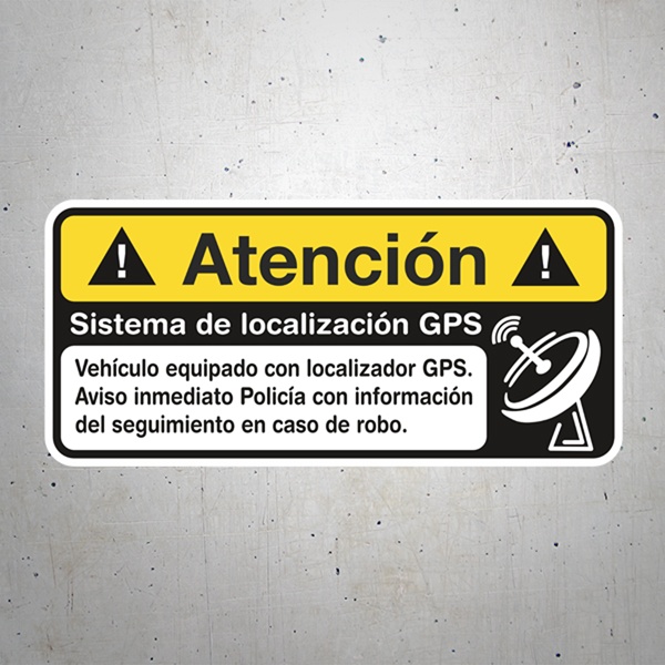 Car & Motorbike Stickers: Atención GPS