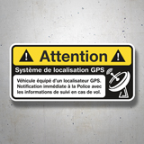 Car & Motorbike Stickers: Attention GPS 3