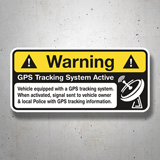 Car & Motorbike Stickers: Warning GPS 3