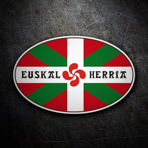 Car & Motorbike Stickers: Euskal Herria Oval