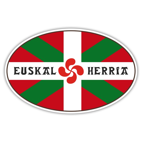 Car & Motorbike Stickers: Euskal Herria Oval