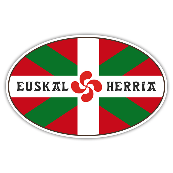 Car & Motorbike Stickers: Euskal Herria Oval 0