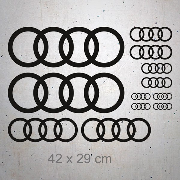 Car & Motorbike Stickers: Set 12X Audi